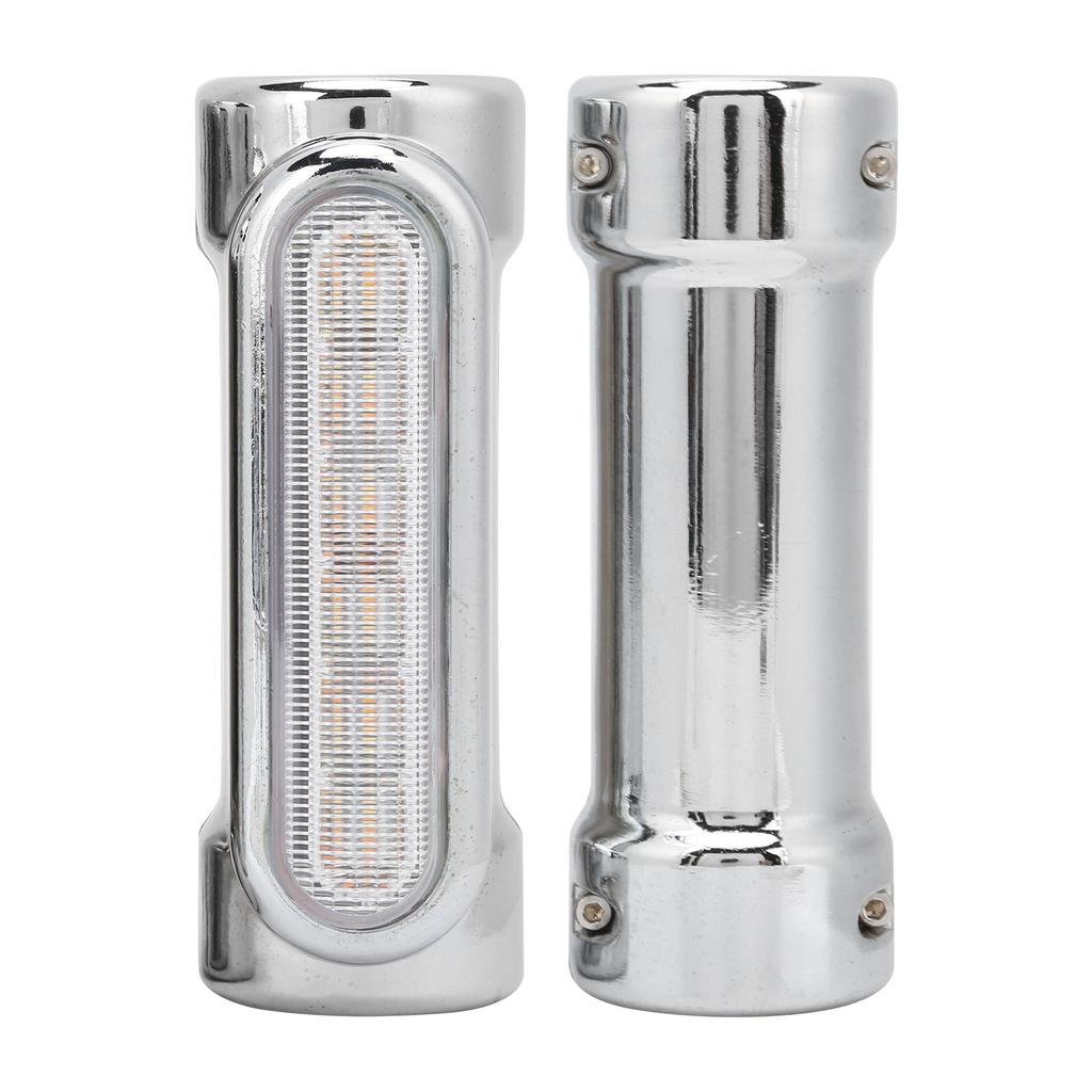 2PCS Motorcycle Highway Bar Light Chrome Plated Universal for 1.25in Pipe Diameter AntiCollision Tube