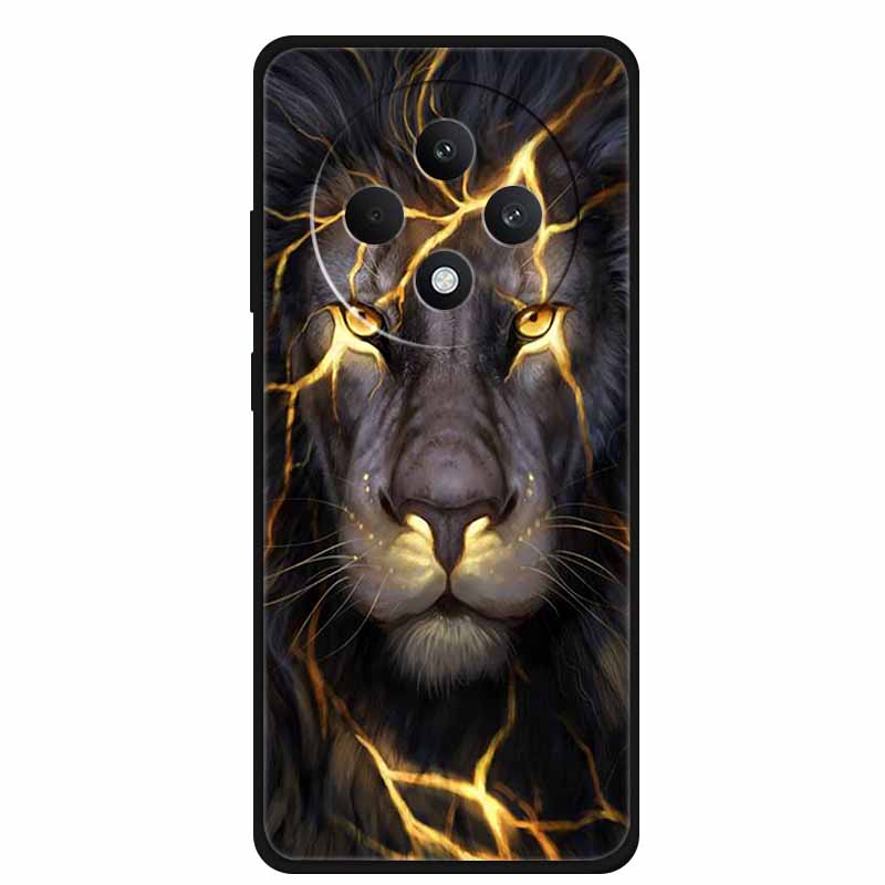 Soft Silicone Cover For Oppo Reno12 F 5G Case 12 F 4G Cartoon TPU Wolf Lion Phone Case For Oppo Reno12 FS Back Covers Capa Coque