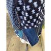 Used B51 Boro apron, old cloth, remake, indigo dye, kasuri, patchwork, pieced together, sashiko