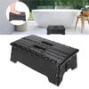 Portable Folding Step Stool Black For Elderly Step Ladder For Bathroom Travel Use By Pregnant