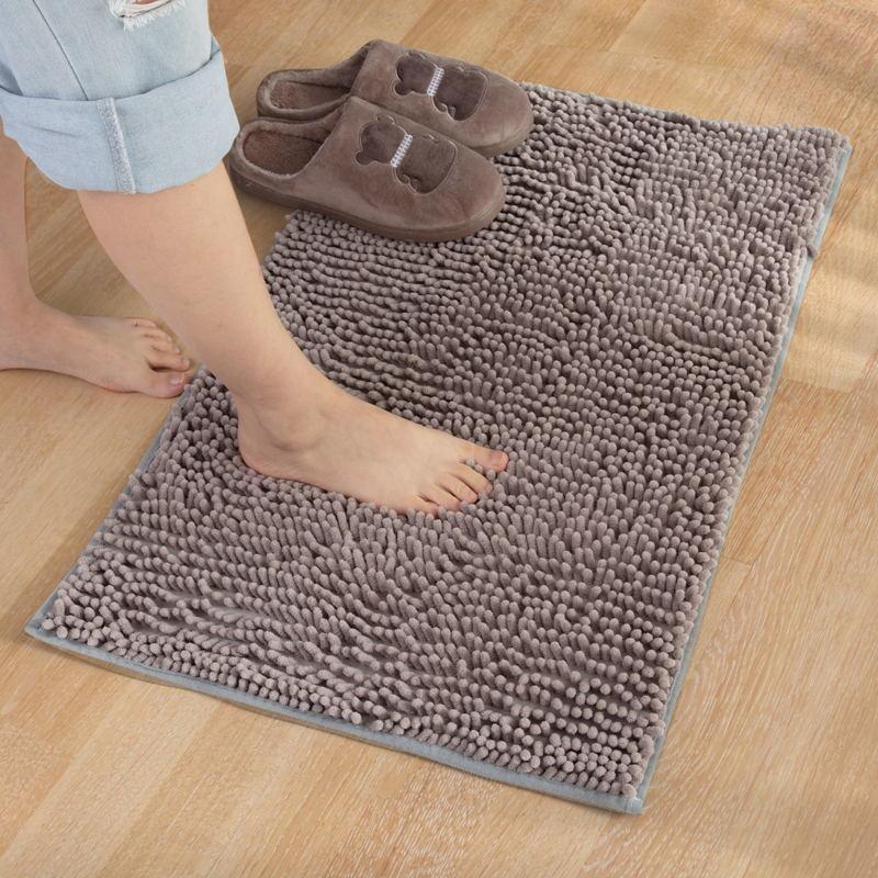 Chenille Floor Mat Bathroom Entrance Mat Bathroom Water Absorption Non-Slip Floor Mat Bedroom Carpet Kitchen Door Mat