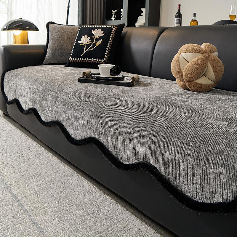 

Irregular Special-Shaped Sofa Cushion New Four-Season Universal Light Luxury High-End Leather Sofa Seat Cushion Cover 70*70cm