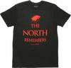 Game Of Thrones THE NORTH REMEMBERS DIREWOLF T-Shirt NWT Licensed Amp Official