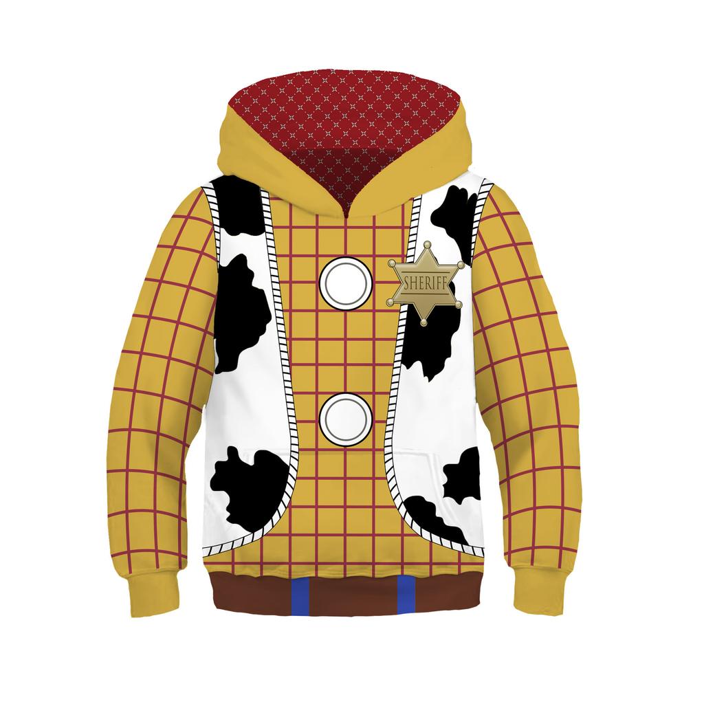 New Toy Story Woody Children's Hooded Sweater, Buzz Lightyear cos Children's Suit Men