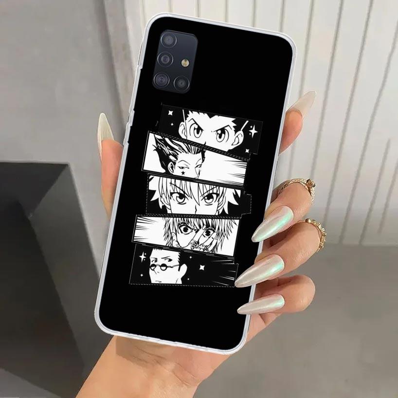 Black White Hunter HXH Phone Case for Samsung Galaxy A52 A32 A22 A12 A02S A50S A30S A10S Note 20 Ultra 10 Plus S10 A31 A20 A71 A