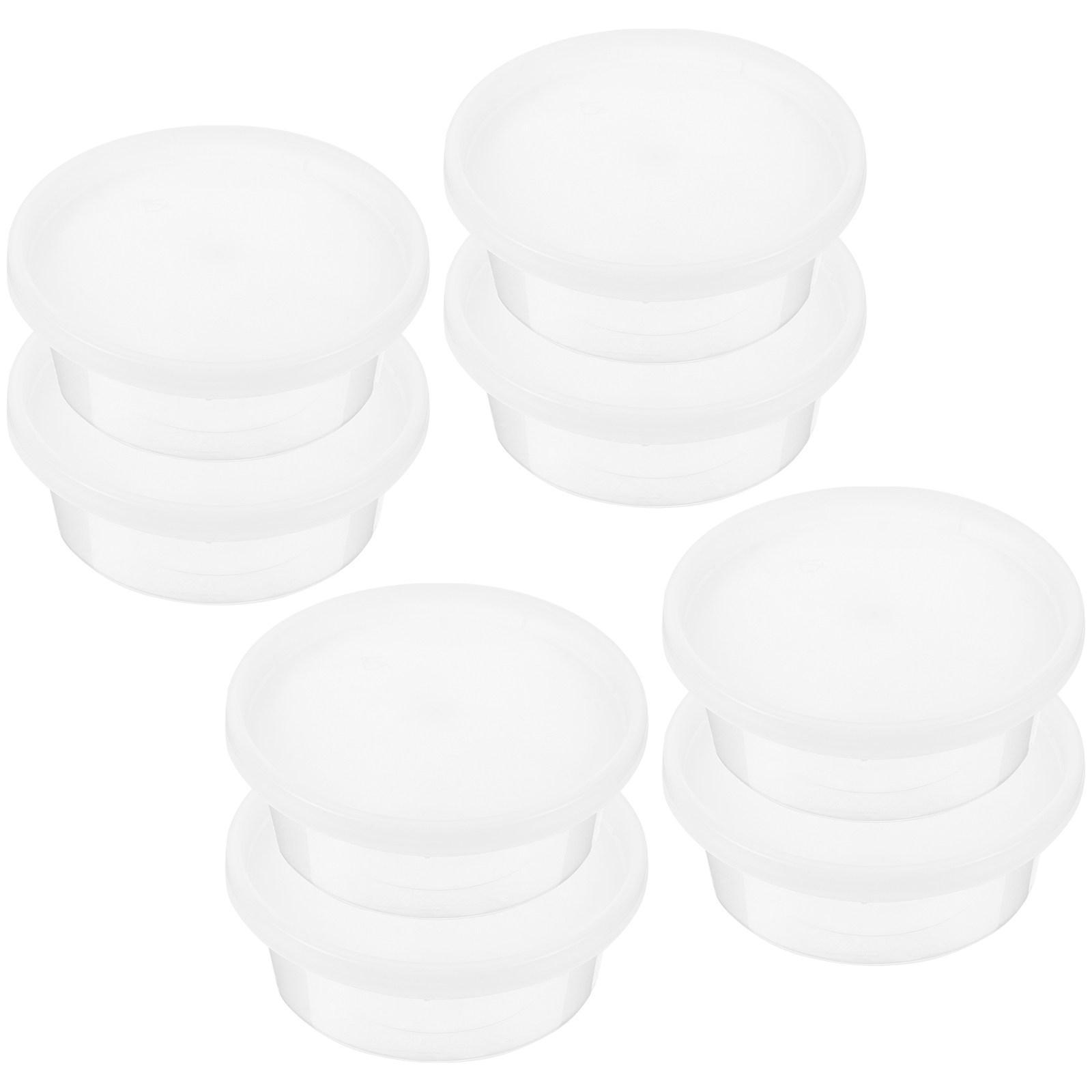 

20Pcs Small Single-Use Condiment Bowls with Lids Food Storage Containers for Takeout Sauce Packaging Containers Seasoning 11.6X11.6cm