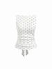 Retro Korean Polka Dot Backless Tank Top – Summer Style Slimming Sleeveless Strappy Top for Women