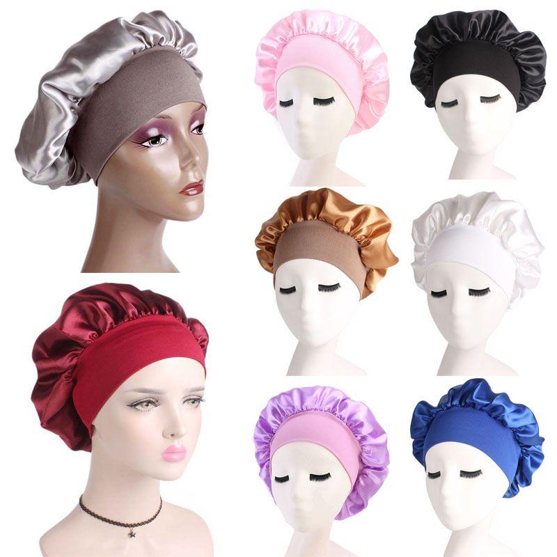 Luxuriöse Satin-Nachtschlafmütze für Damen mit weichem Seidengefühl und stilvollem Design