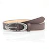 Oval Ancient Silver Alloy Buckle Belt for Women's Fashionable Personality Casual Versatile Jeans Decorative Belt
