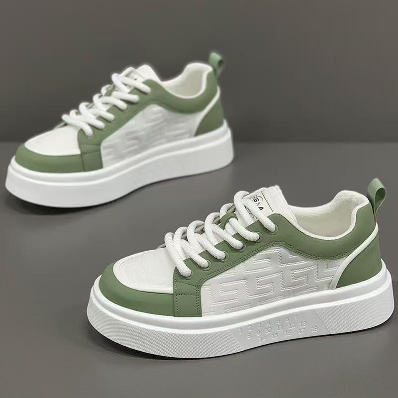 

Мужская обувь на весну дышащая новая тонкая повседневная белая обувь трендовая обувь корейская универсальная мужская спортивная обувь 44