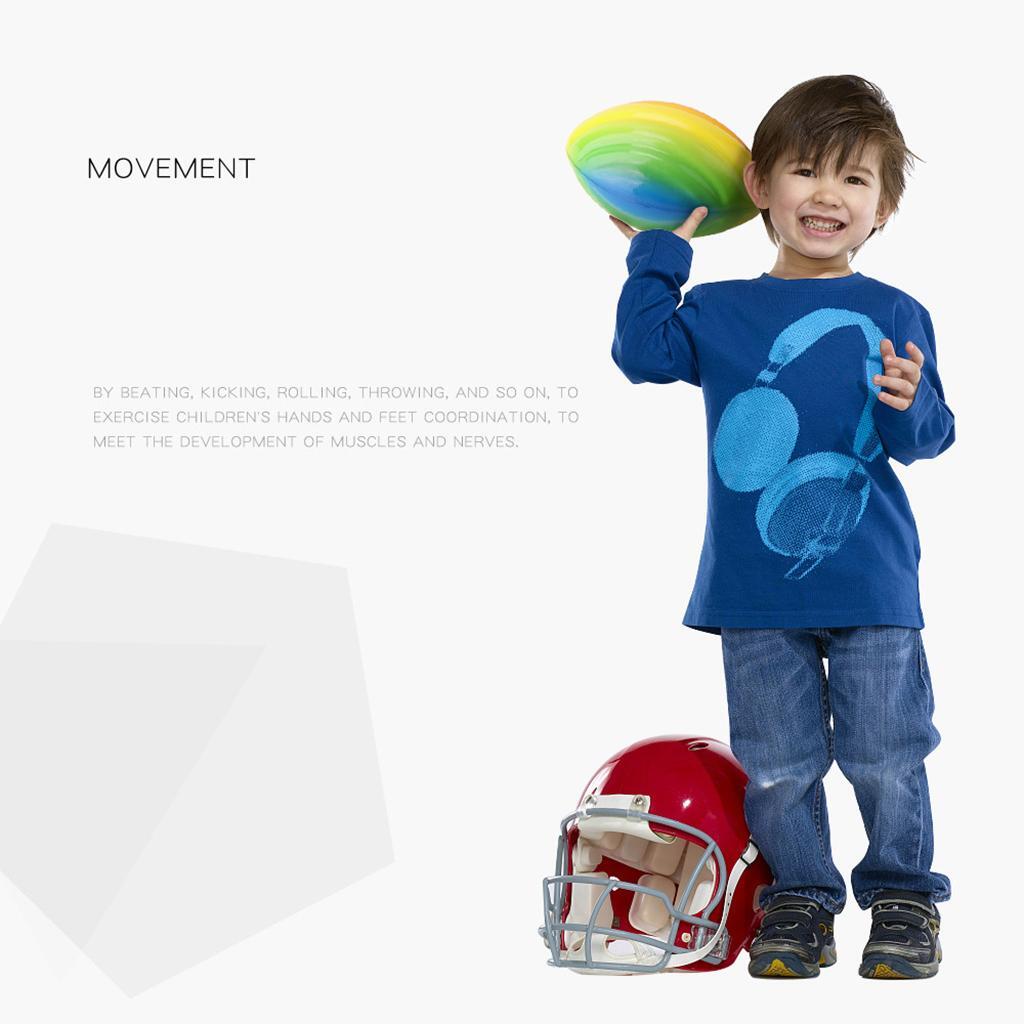 Spiral Foam Football Indoor Outdoor Football Kids Outdoor Sports Toy