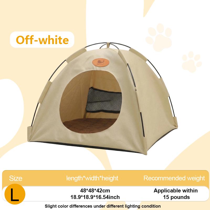 Upgraded cat and dog tent bed, pet summer sunshade tent, enhanced breathability design to keep you cool.