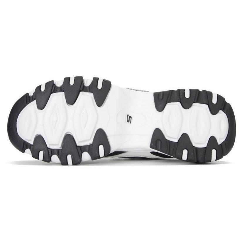 (WMNS) Skechers Sport D'Lites 2.0 Shoes 'Black White' Women's 896210-BKW