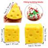 5/7cm Cheese Squeezed Cube Sound Effects TPR Fidget Toy Cheese Stress Ball  Children's Gifts
