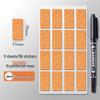 Color Cork Self-Adhesive Label Stickers for Handwritten Notes and Small Markers