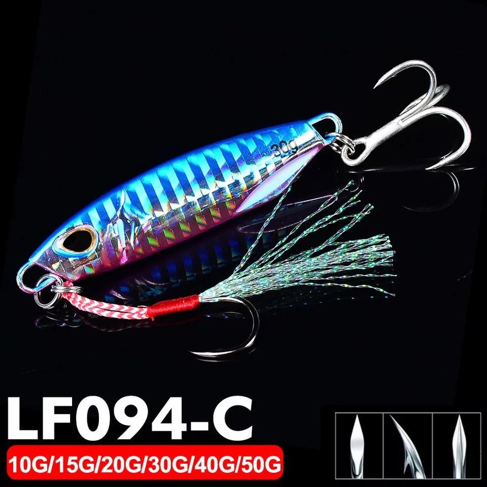 Metal Jig 10g 15g 20g 30g 40g 50g Shore Casting Jigging Spoon Lead Sea Cast Sea Fishing Lure Artificial Bait Tackle