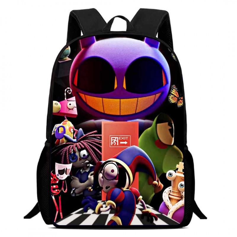 Kids Cartoon Backpack School Children 1-6 Grade Lightweight Ergonomic Oxford Fabric Bag With Printed Design