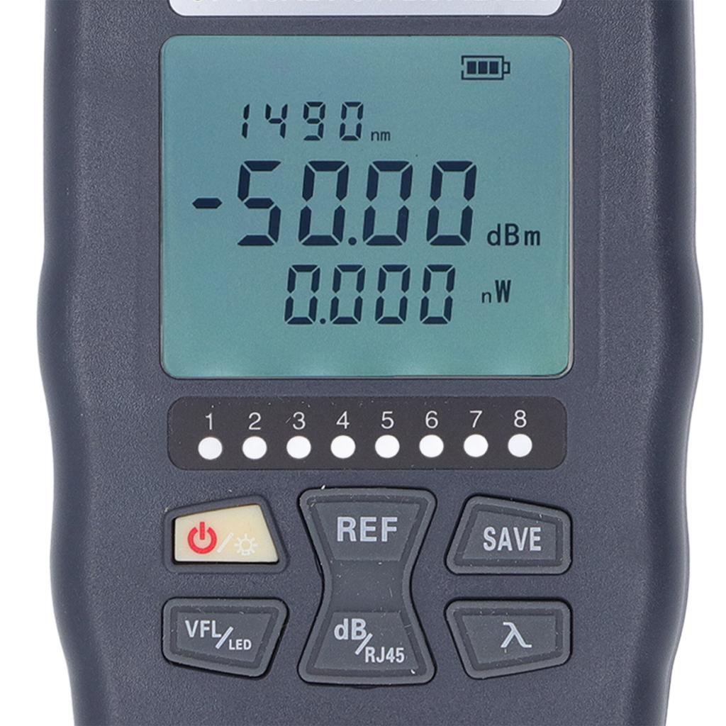 20KM Fiber Optic Power Meter Red Light VFL Visual Fault Locator Net Cable Tester LED Light Optical Meter ‑50 ‑ +26dBm Power Measuring Range