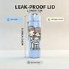 1PC Two Little Girls Best Friend Print 750ml Color Plastic Sports Water Bottle Leakproof Flip Straw Lid Suitable for Sports Office Home Use