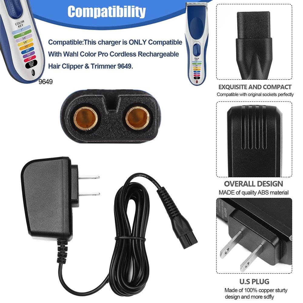 

Аксессуары для портативной зарядной док-станции подходят только для машинки для стрижки волос 9649, зарядного устройства, адаптера питания, кабеля-переходника