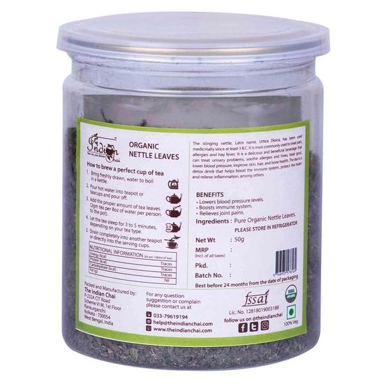 The Indian Chai – Organic Nettle Leaves 50g | Urtica dioica | Caffeine-Free