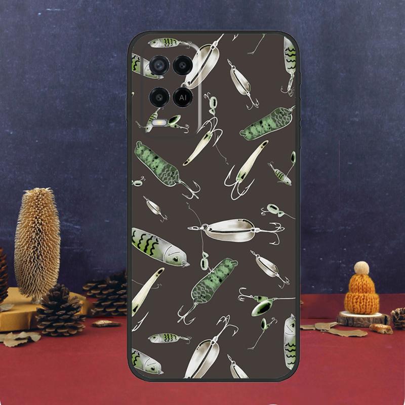 Fishing Tackle For OPPO A58 A78 A98 A15 A16 A17 A76 A96 A77 A52 A72 A5 A9 A79 A94 A74 A57S A53S A54S Case