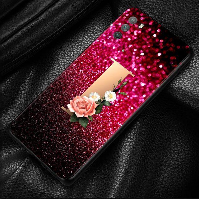 

Красный чехол в стиле ретро с буквами A-Z для Xiaomi Poco X3 F3 Gt M3 Nfc F1 M3 M4 Pro 5g F3 Gt, чехол для Mi 11t 10t Pro 9t 11 Note 10 Lite Civi For Mi 10T Pro 5G
