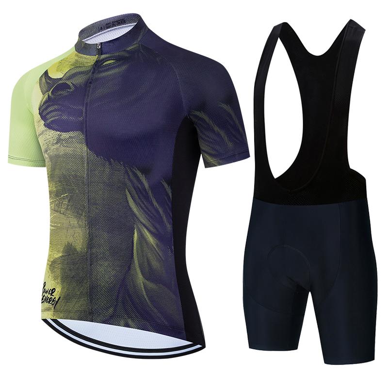 

Man Cycling Jersey Summer Short Sleeve Bicycle Cycling Clothing Kit Mtb Bike Wear Triathlon Maillot Ciclismo2026 Summer Breathable Cycling Suit Set Asian size-S