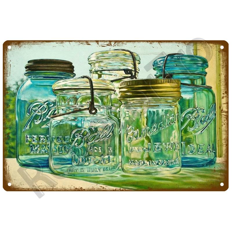 Retro Tin Sign Poster Garden Vintage Wall Poster Metal Sign Decorative Wall Plate Flower Plaque Metal Vintage Decor Accessories