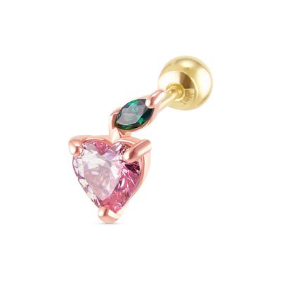 [Dorocy] 14K Cuing Cuing Fruit Piercing (Peach)