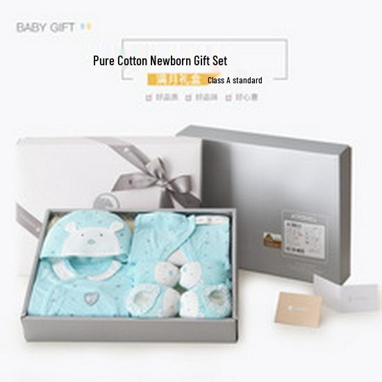 Four Seasons Baby Gift Box: Pure Cotton Clothes & Supplies for 100 Days & Full Moon Celebrations.