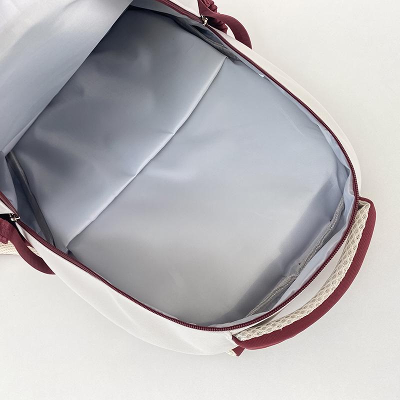 Cartoon-Rucksack mit Kontrastfarbe für Mittelschüler, leichter Schulrucksack, Damenrucksack mit großem Fassungsvermögen