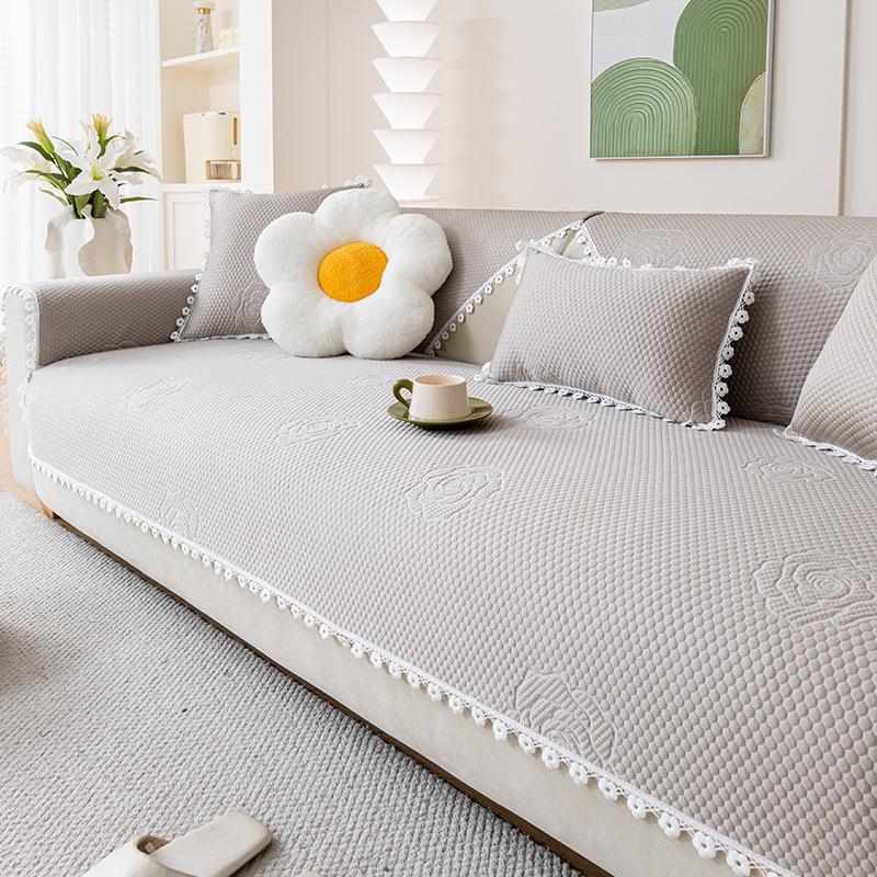 

Summer Sofa Cushion, Solid Color Seat Cushion, Cool Cushion, Sofa Cover, Ice Cushion, Advanced One-Piece Combination Sofa New 70*70cm