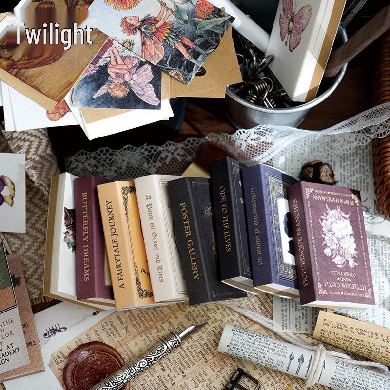 Twilight Bean Journal Sticker Set: Flowing Years & Fragmented Shadows Series - 8 Styles for Collage & Decoration