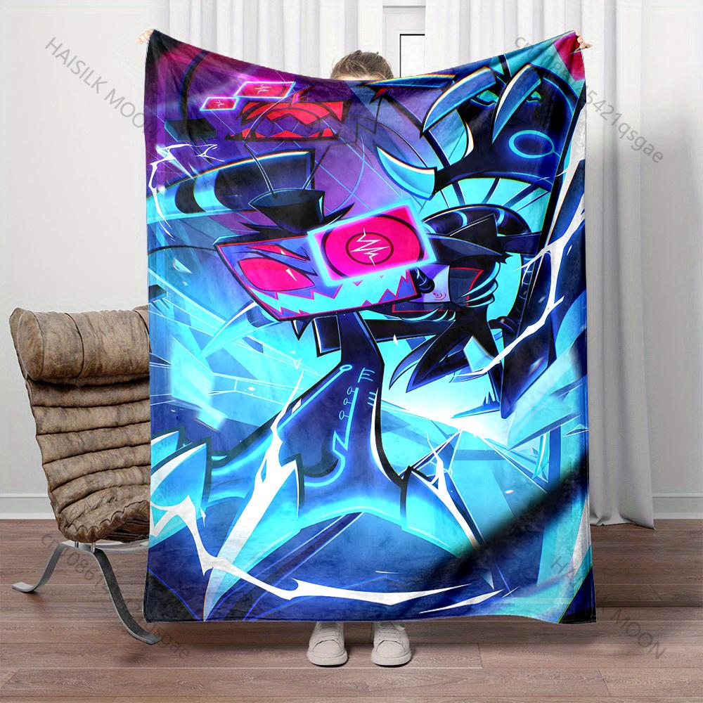 Multiple Sizes Classic Games TV Man Cartoon Printed Blanket Warm Soft and Comfortable Home Travel Sofa Bedding Cover Blanket