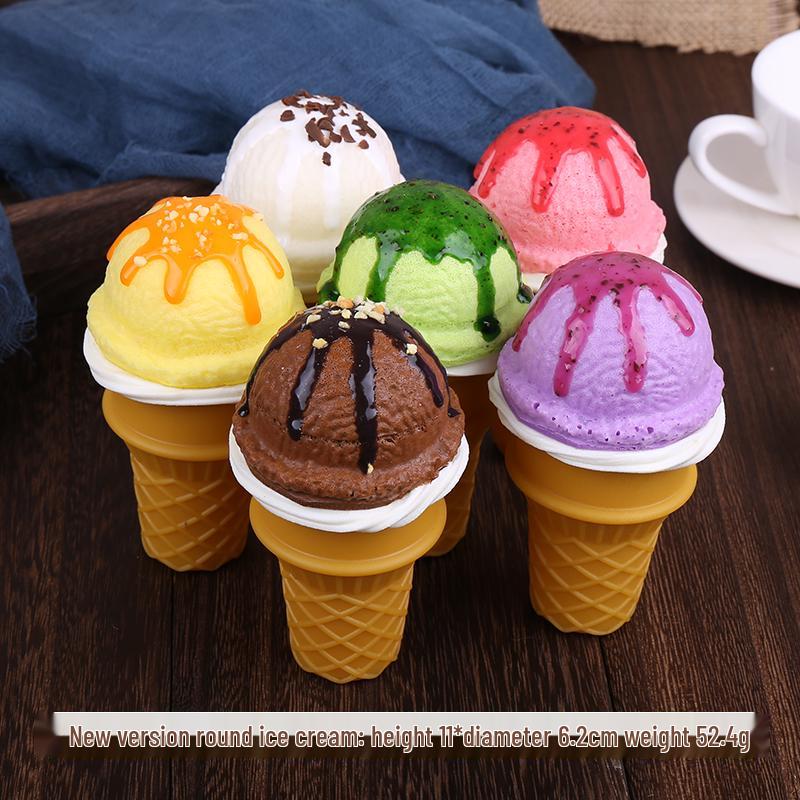 Chocolate Cream Crispy Cone Dessert Toy Photo Prop