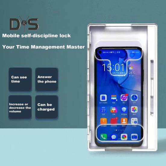 Cutie de blocare a telefonului mobil Cutie de blocare cu autocontrol cu ​​chei Cutie de închisoare pentru telefonul mobil pentru a reduce timpul petrecut pe ecranul studenților Dulapul transparent pentru telefon