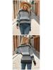 2025 Autumn/Winter Vintage Multi-Color Diamond Jacquard Patchwork Women's Pullover Sweater