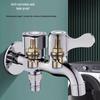 High-Quality Copper Dual-Control Washing Machine Faucet with Double Outlets
