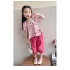 New Stylish Summer Outfit For Girls: Short-Sleeved Floral Dress With Square Collar For Little Girls And Toddlers Casual And Fashionable