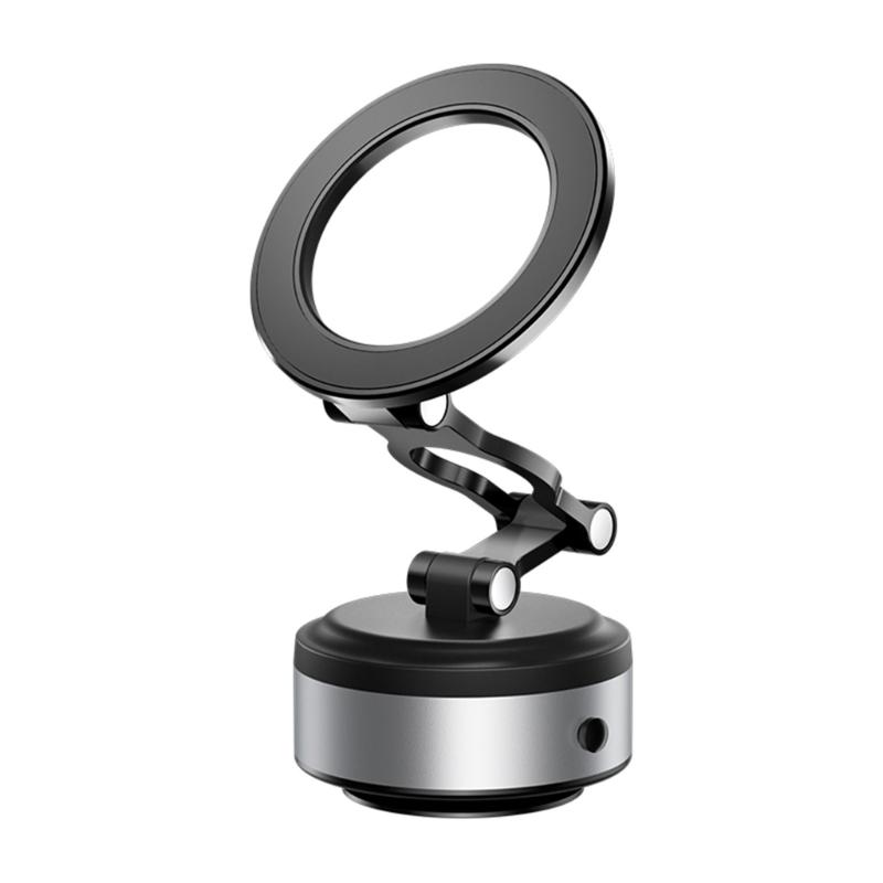 Electric Vacuum Magnetic Suction Phone Bracket with Strong Suction Cup for Navigation Driver Passenger Easy Installation