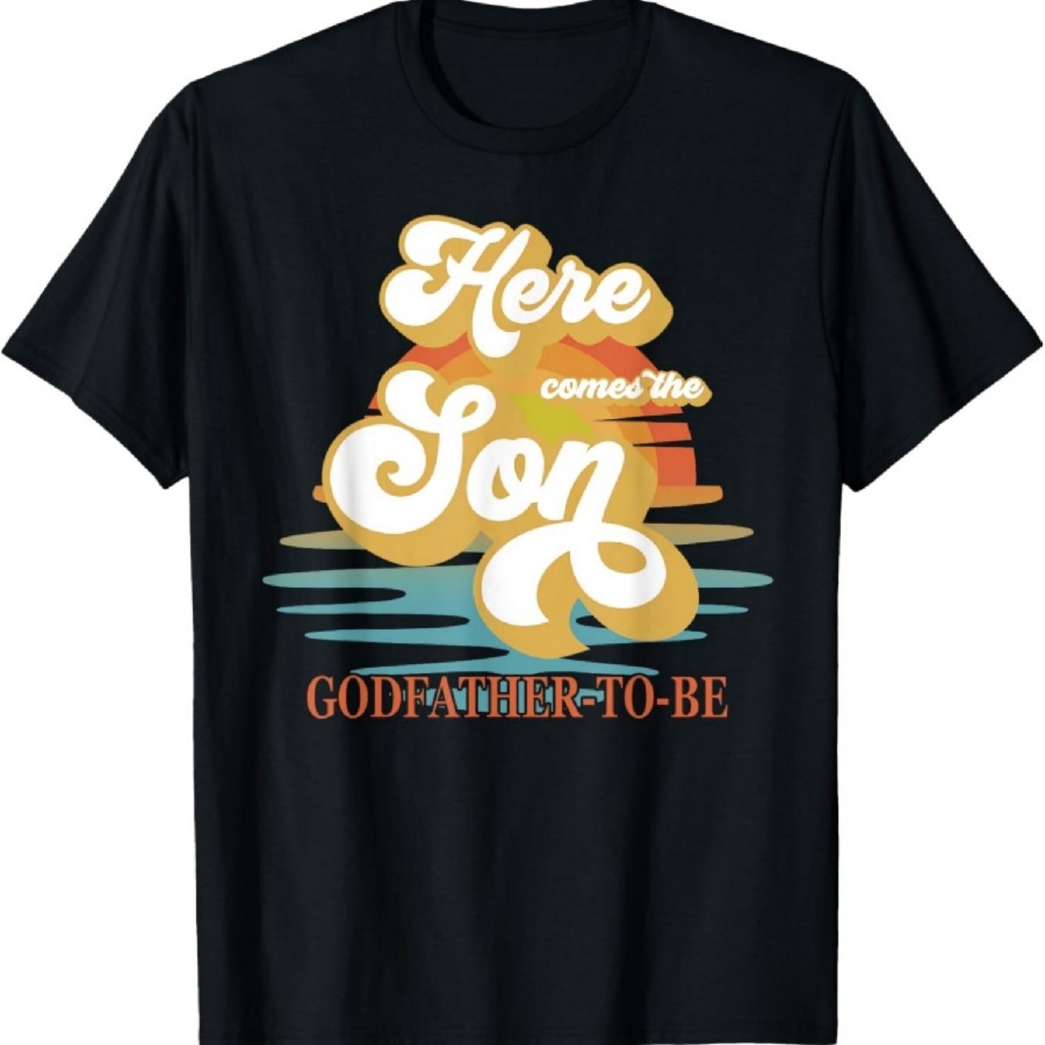 

Крестный отец Здесь идет сын Вечеринка для будущего ребенка Семейная парная футболка XXXXXL чёрный