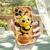Phone Case: 2D Flat Design Suitable for iPhone 18 17 16 15 14 13 Pro Protective Case, Little Bee, Perfect Christmas and Halloween Holiday Gift