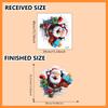 Christmas Window Stickers Santa Claus Broken Wall Decals Removable 3D Visual Design Art Sticker For Home Kitchen Bathroom