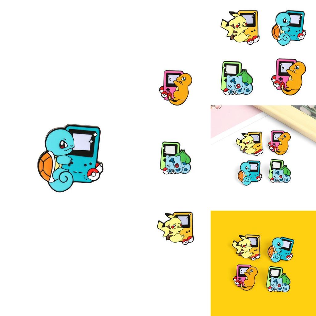 Charming Cartoon Character Brooch Stunning Alloy Design For Game Console Lovers