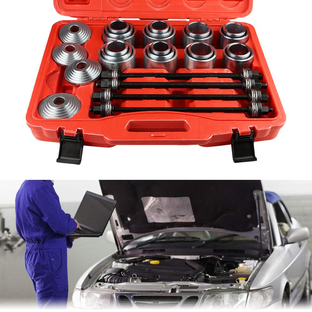 Car Bearing Tools Car Universal Bush Bearing Removal Insertion Tools Set Press Pull Sleeve Kit Bush Bearing Removal Tool