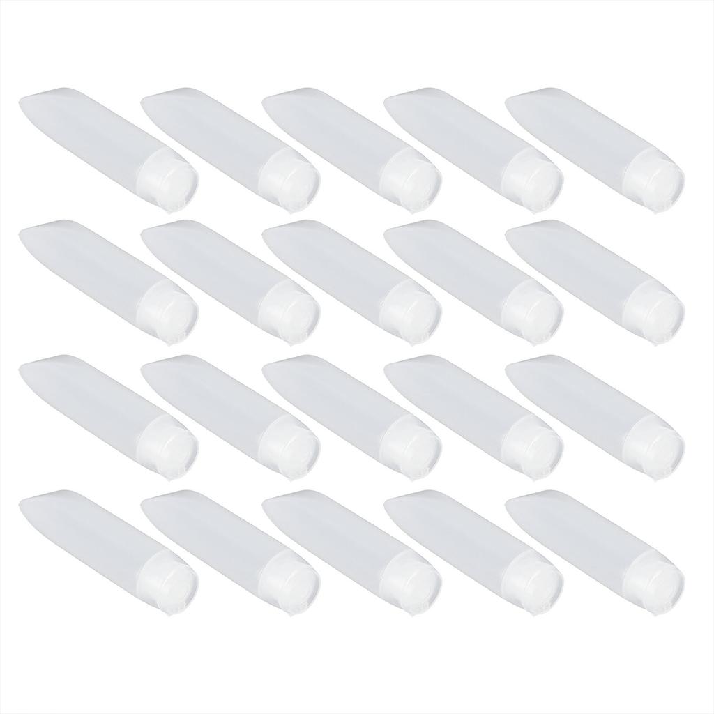 20Pcs Empty Cosmetic Tube Leakproof Refillable Shampoo Container Facial Cleanser Squeeze Bottle30ml