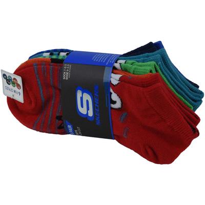 6pk Boys Non Terry Low Cut Socks, for Boy Multicolour Socks