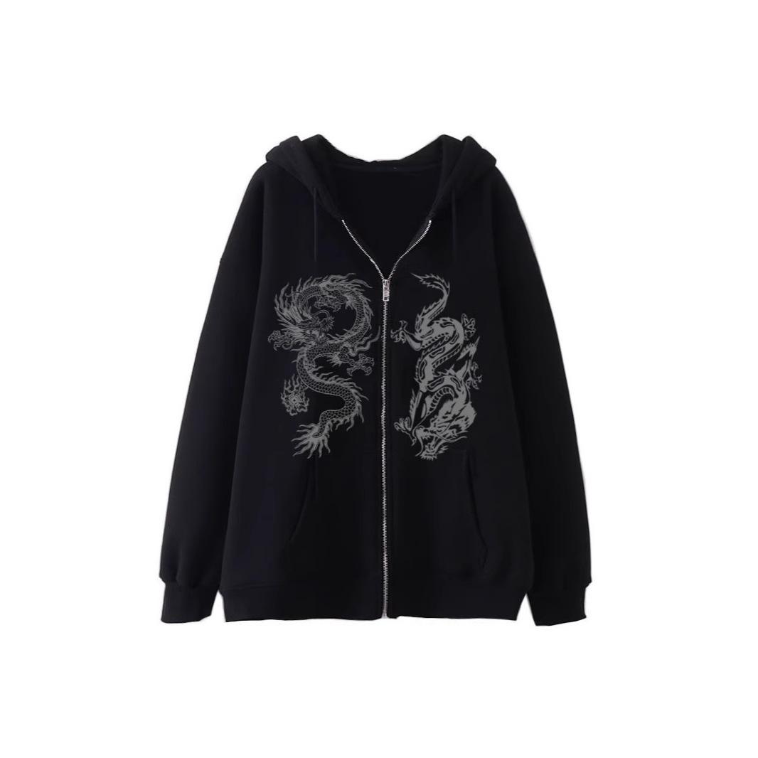 Men s and women s zipper hoodies European and American sweater hoodies 3XL