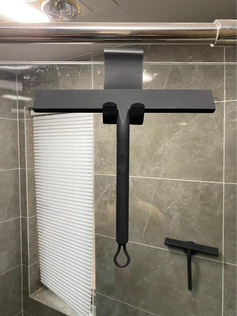 Silicone Suction Cup Glass Squeegee for Bathroom Cleaning